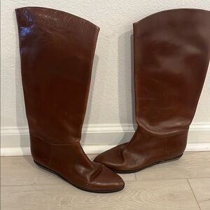Brown Leather Riding Boots